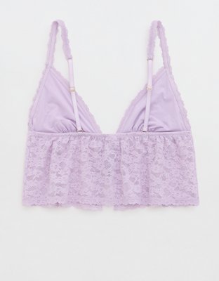Show Off Vintage Lace Tie Front Bra Top
