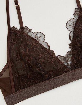 Show Off Embroidery Triangle Bralette