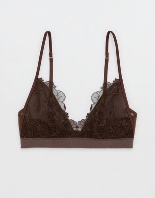 Show Off Embroidery Triangle Bralette