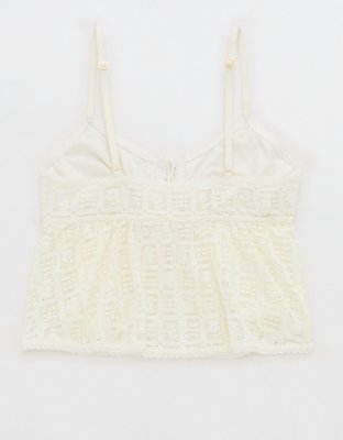 Show Off High Tide Lace Tie Front Bra Top