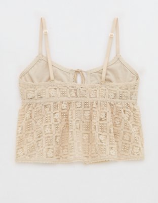 Show Off High Tide Lace Tie Front Tank Top