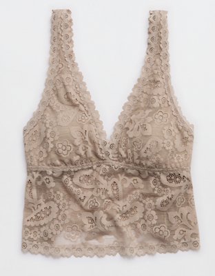 Show Off Paisley Lace Padded Plunge Tank Top