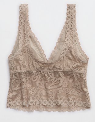 Show Off Paisley Lace Padded Plunge Tank Top
