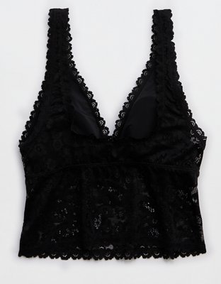 Show Off Paisley Lace Padded Plunge Tank Top