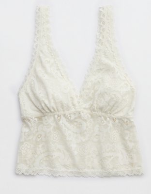 Show Off Paisley Lace Padded Plunge Tank Top