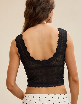 Show Off Lace Plunge Bra Top