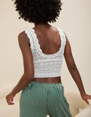 Show Off Lace Plunge Bra Top