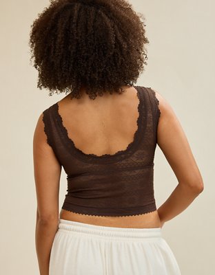 Show Off Lace Plunge Bra Top