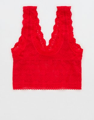 Show Off Lace Plunge Bra Top