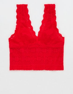 Show Off Lace Plunge Bra Top