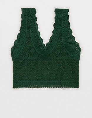 Show Off Lace Plunge Bra Top