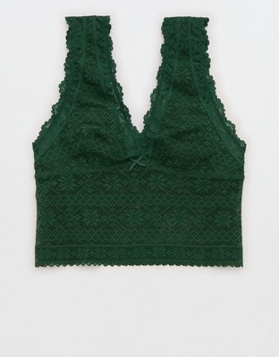 Show Off Lace Plunge Bra Top