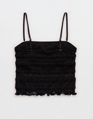 Show Off Festival Lace Ruffle Tank Top