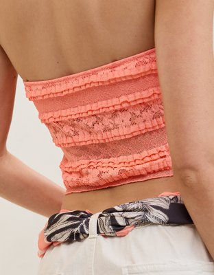 Show Off Festival Lace Ruffle Tank Top