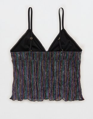 Show Off Pride Lurex Mesh Bra Top
