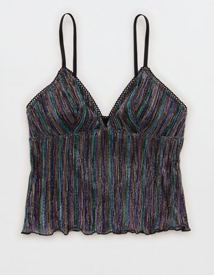Show Off Pride Lurex Mesh Bra Top