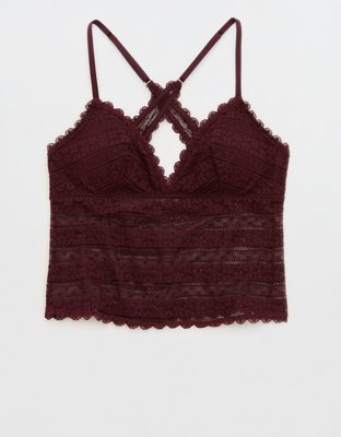 Show Off Top Estilo Bra con Relleno y Encaje