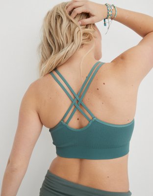 Aerie Seamless Strappy Padded Bralette, Men's & Women's Jeans, Clothes &  Accessories