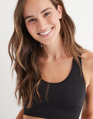 Aerie Seamless Padded Longline Racerback Bralette
