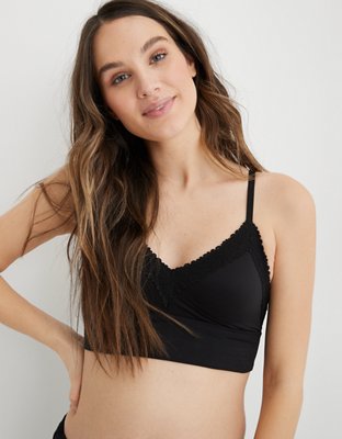 Shop Aerie Snow Angel Lace Padded Bralette online