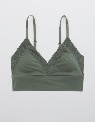 Aerie Sunnie Blossom Lace Padded Triangle Bralette