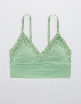Aerie Sunnie Blossom Lace Padded Triangle Bralette