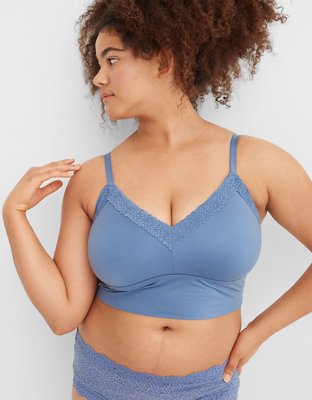 Aerie Sunnie Blossom Lace Padded Triangle Bralette