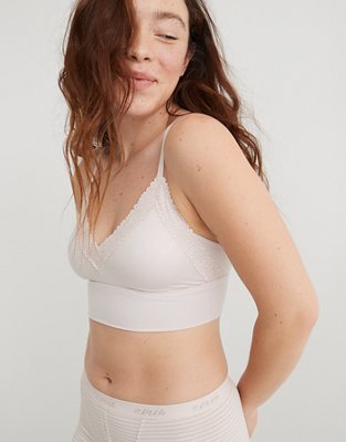 Aerie Sunnie Blossom Lace Padded Triangle Bralette