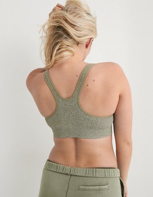 Aerie Seamless Padded Longline Racerback Bralette