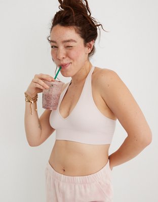 Aerie Seamless Padded Halter Bralette