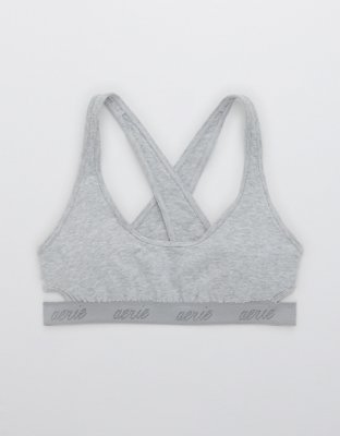 Aerie Logo Cut Out Scoop Bralette