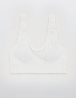 Aerie Seamless Cableknit Padded Plunge Bralette