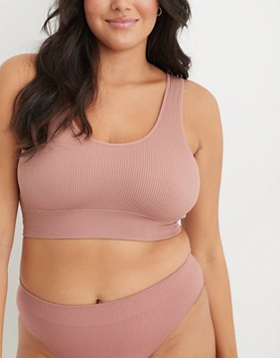 Sycamore Ribbed Bralette (Baby Pink)
