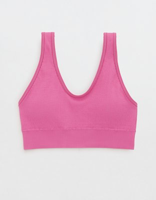 Aerie light pink sports bra size large