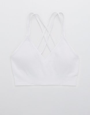 Aerie Seamless Heather Square Neck Longline Bralette