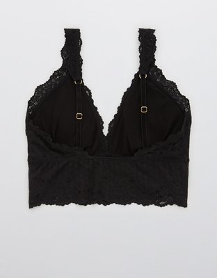 Aerie Pointelle Padded Longline Bralette