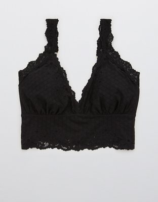 Aerie Pointelle Padded Longline Bralette