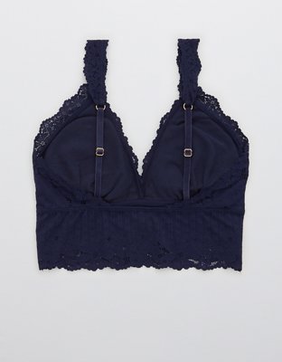 Aerie Pointelle Padded Longline Bralette