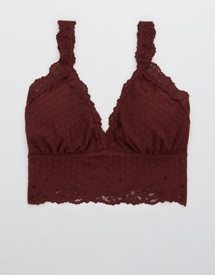 Aerie Seamless Snap Front Longline Bralette