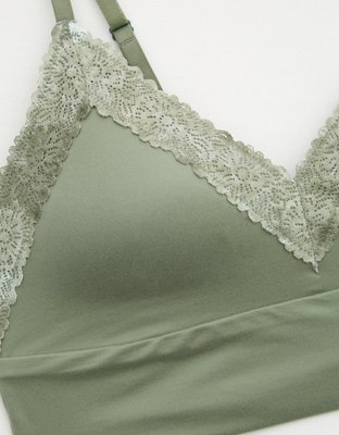 Aerie Sunnie Blossom Lace Padded Triangle Bralette