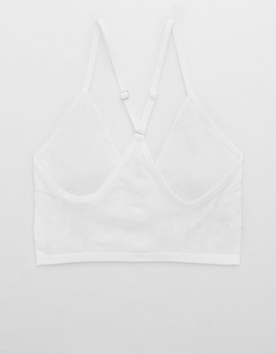 Aerie Seamless Jacquard Padded Longline Bralette