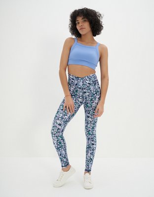 Aerie Ribbed Seamless High Neck Longline Bralette