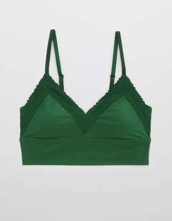 Aerie Sunnie Lace Padded Triangle Bralette
