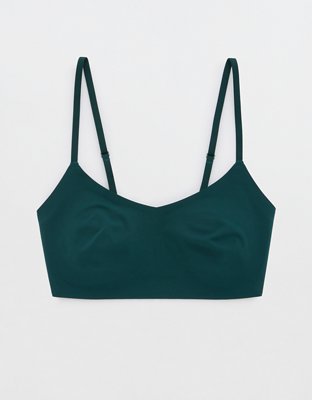 ASYOU matching crinkle bralette in lime