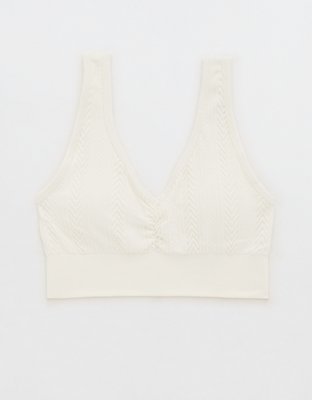 Aerie Seamless Cable Knit Padded Bralette