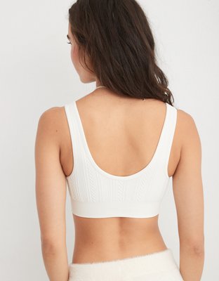 Aerie Seamless Cable Knit Padded Bralette