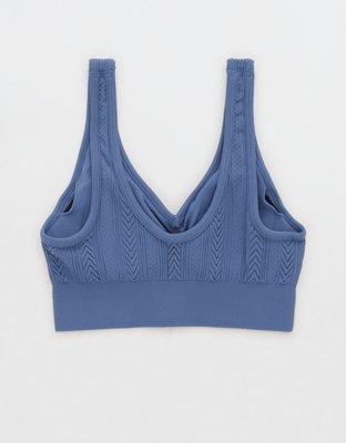 Aerie Seamless Cable Knit Padded Bralette