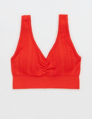 Aerie Seamless Cable Knit Padded Bralette