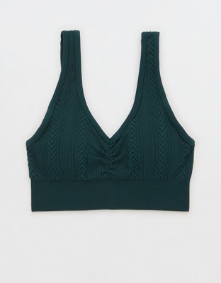 Aerie Seamless Cable Knit Padded Bralette