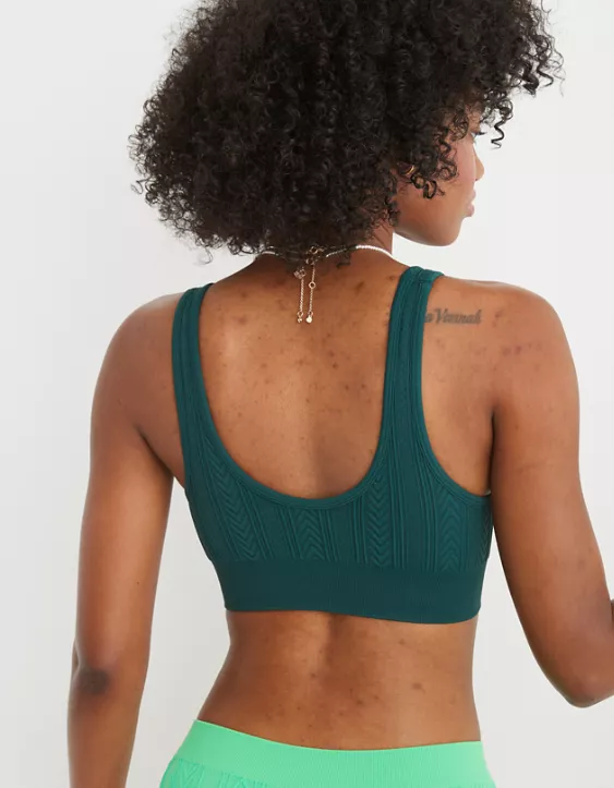 Aerie Seamless Cable Knit Padded Bralette